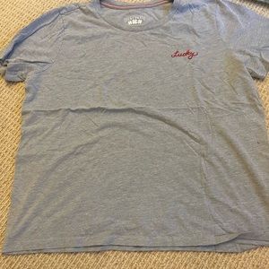 Lucky brand grey t-shirt. Woman’s L